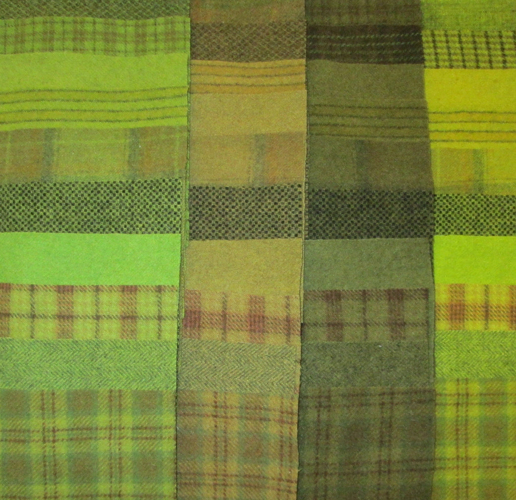 Hand Dyed Wool, Greens