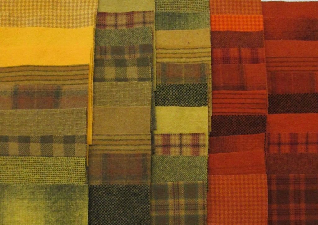 Hand Dyed Wool, Orange & Yellow