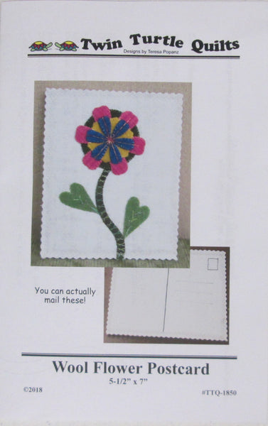 Wool Flower Postcard